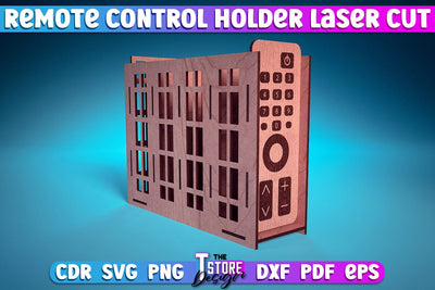 Remote Control Holder Laser Cut | Home Design Laser Cut Design | CNC Files SVG The T Store Design 
