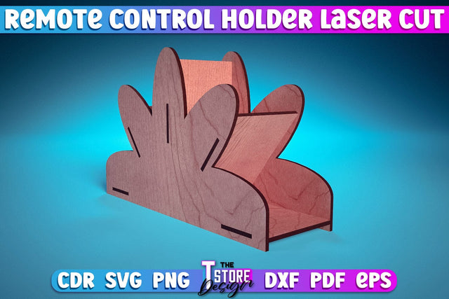 Remote Control Holder Laser Cut | Home Design Laser Cut Design | CNC Files SVG The T Store Design 