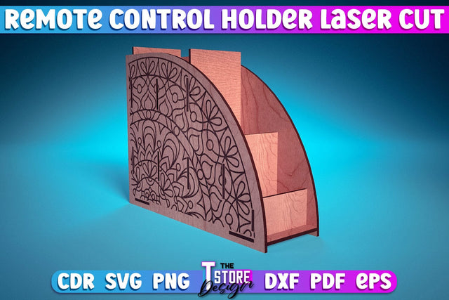 Remote Control Holder Laser Cut | Home Design Laser Cut Design | CNC Files SVG The T Store Design 