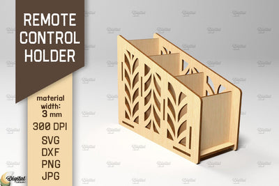 Remote Control Holder SVG. Multipurpose Box Laser Cut SVG Evgenyia Guschina 