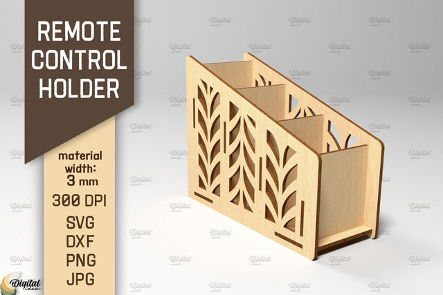 Remote Control Holder SVG. Multipurpose Box Laser Cut SVG Evgenyia Guschina 