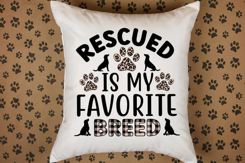 Rescued Is My Favorite Breed SVG Design SVG Designangry 