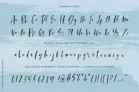 Resfeber Script Font Beck McCormick 