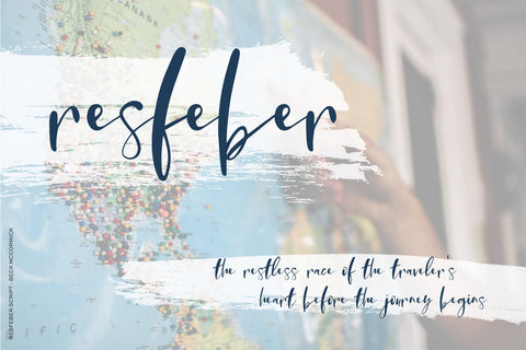 Resfeber Script Font Beck McCormick 