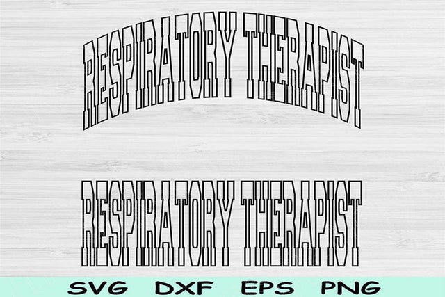 Respiratory Therapist Svg Dxf Png Eps Cut Files, RT Svg, Respiratory Therapy Svg Files For Cricut, Silhouette Digital Sublimation Designs SVG TiffsCraftyCreations 
