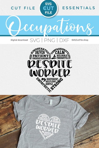 Respite worker svg, a respite care provider svg for crafters SVG SVG Cut File 