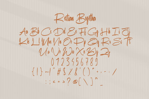 Restian Bagotha Font gatype 