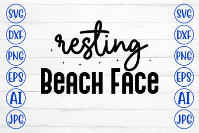Resting Beach Face SVG Syaman 