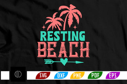Resting Beach Svg Design SVG Nbd161 