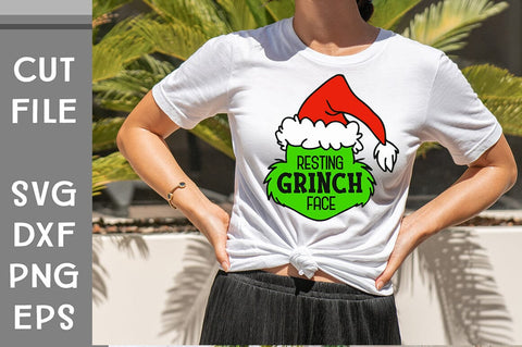 Resting Grinch Face SVG cut file SVG Svgcraft 