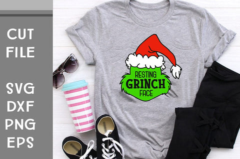 Resting Grinch Face SVG cut file SVG Svgcraft 