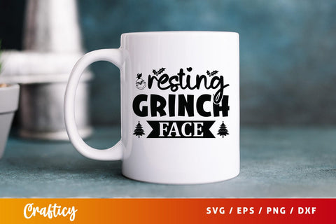 Resting grinch face SVG Design SVG Designangry 
