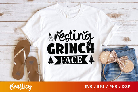 Resting grinch face SVG Design SVG Designangry 