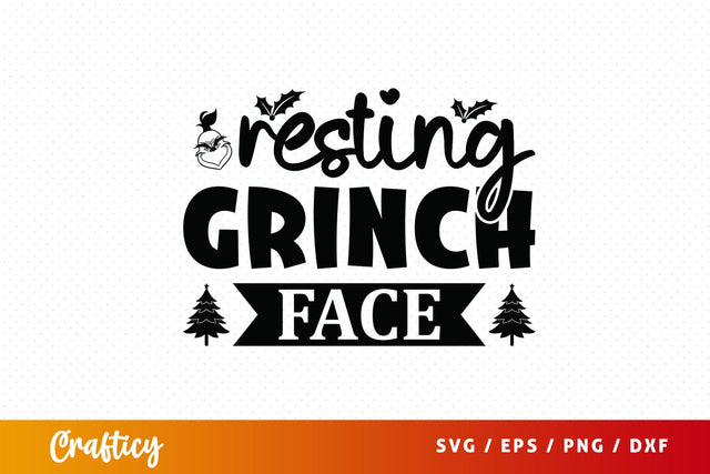 Resting grinch face SVG Design SVG Designangry 