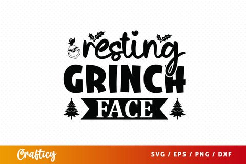 Resting grinch face SVG Design SVG Designangry 