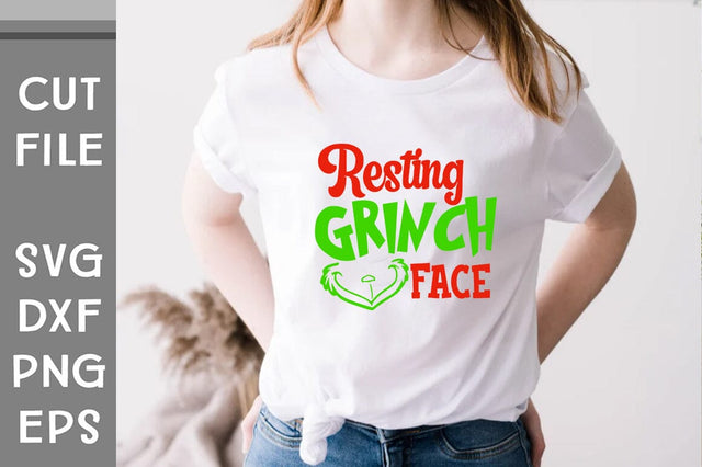 Resting grinch face SVG SVG Svgcraft 