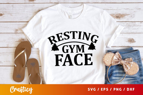 Resting gym face SVG Design SVG Designangry 