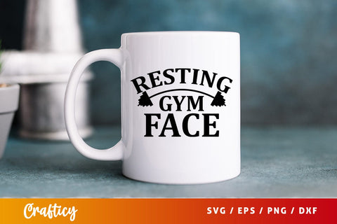 Resting gym face SVG Design SVG Designangry 