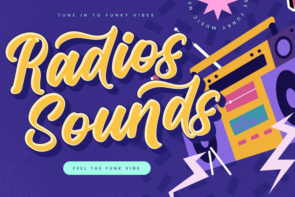 Restock Funkys - Bold Script Font - So Fontsy