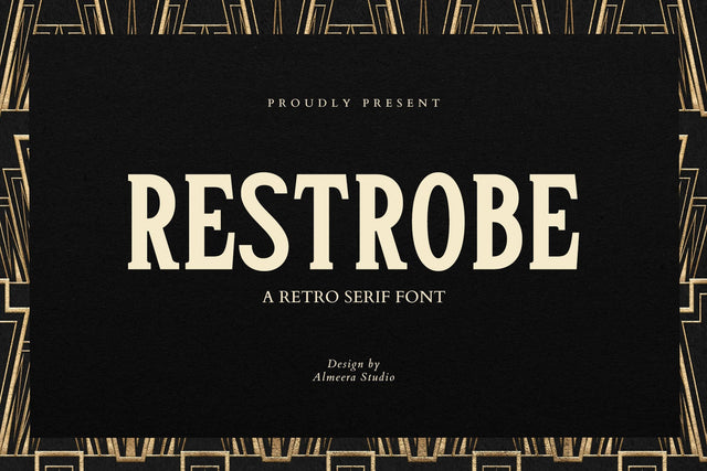 Restrobe - Retro Serif Font Font studioalmeera 