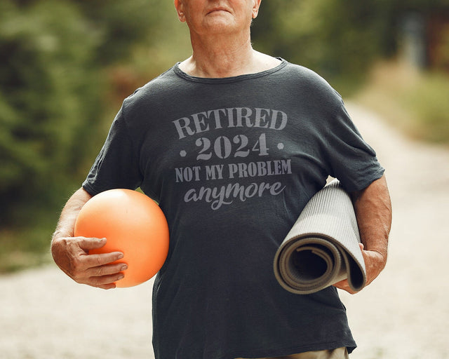 Retired 2024 not my Problem anymore Retirement svg, Grandpa svg, Party svg, Silhouette, Cricut, Diy, Clipart, Birthday svg SVG DesignDestine 