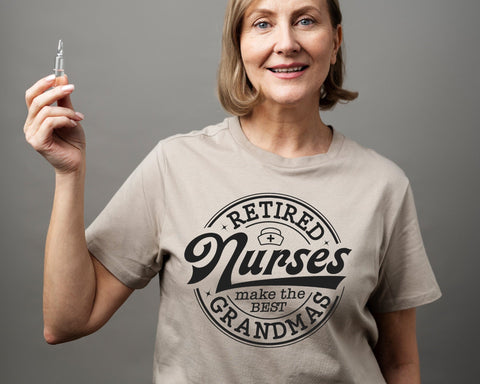 Retired Nurses Make the Best Grandmas Svg, Retired Life, Retired Nurse Svg, Retired Grandma, Retirement Shirt, Mothers Day Svg, Nursing Svg SVG DesignDestine 