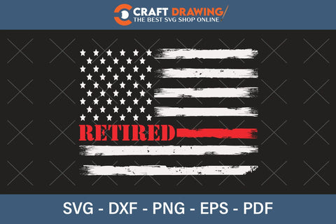 Retired Police Officer Thin Blue Line Flag Retirement SVG PNG Cutting Printable Files SVG Debashish Barman 