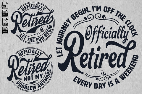 Retired Svg Bundle, Officially Retired Svg, Retirement Svg SVG DesignDestine 