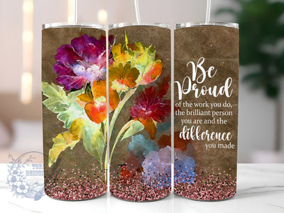 Retirement 20oz Skinny Tumbler, Be Proud Of The Work Tumbler Png, Straight & Tapered Tumbler Wrap, Instant Digital Download Sublimation ToriDesigns 