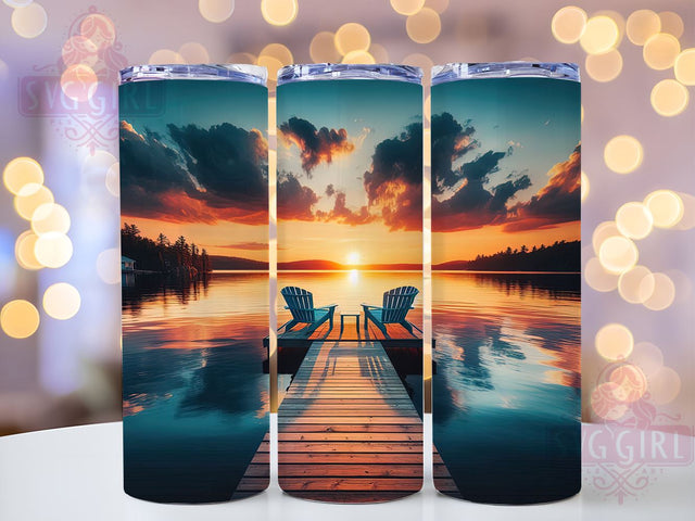 Retirement 20oz Tumbler Wrap Sublimation Design, Straight Tapered Tumbler Wrap, Lake Life Tumbler Png, Instant Digital Download Sublimation SvggirlplusArt 