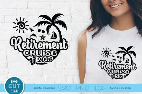 Retirement Cruise svg - 2026 Retirement Trip svg vacation or Holiday Design SVG SVG Cut File 