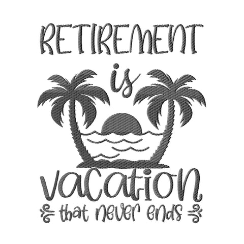 Retirement Embroidery Designs Bundle - 6 Designs, Retirement Quotes Embroidery Patterns, Retirement Sayings Embroidery Files Embroidery/Applique DESIGNS HappyDesignStudio 