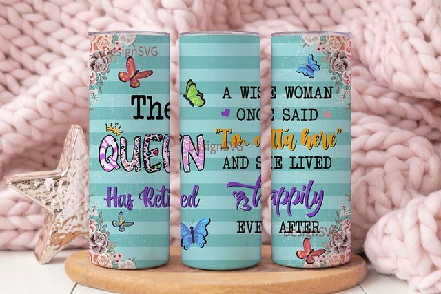 Retirement Gifts for Women - Best Retired Gifts Ideas For Coworker, Nurse, Teacher, Mom - Retirement 20 Oz Skinny Tumbler Wrap Sublimation StraightTapered Seamless Sublimation DesignSVG 