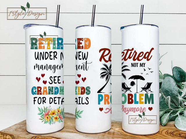 Retirement Gifts for Women, Retirement Gifts for Men, Happy Retirement Tumbler, Retirement Gift for Woman Sublimation iStyleDesign 