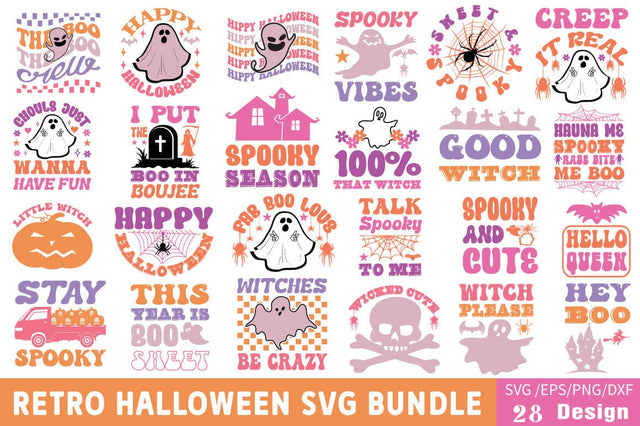 Reto Helloween svg bundle SVG Angelina750 