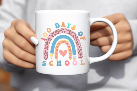 Retro 100 Days of School SVG Bundle SVG Regulrcrative 