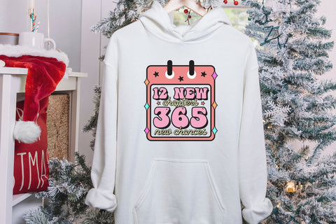 Retro 12 New Chapters 365 New Chances PNG Sublimation CraftLabSVG 