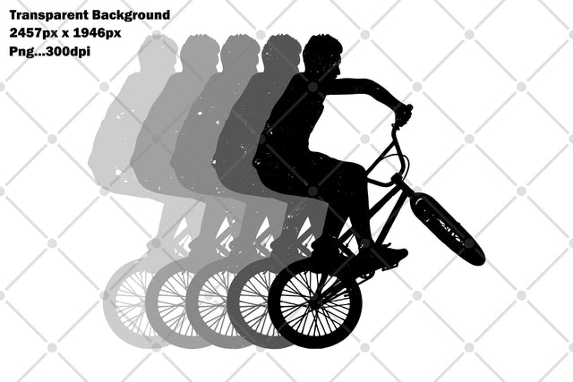 Retro 1980s Bmx Bike Rider Sublimation Karma Genie Graphics 