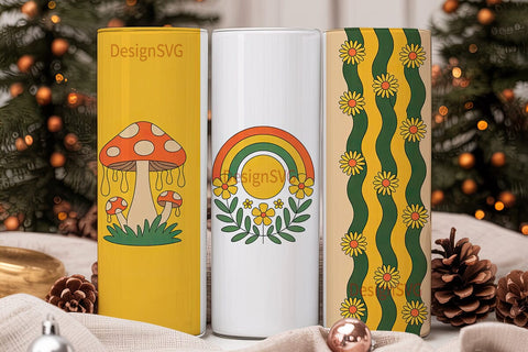 Retro 20oz Tumbler Wrap Sublimation DesignSVG 