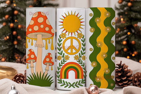Retro 20oz Tumbler Wrap Sublimation DesignSVG 