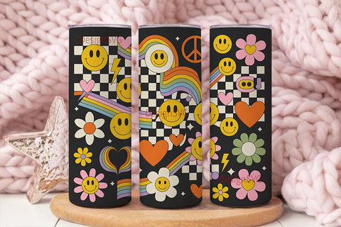 Retro 20oz Tumbler Wrap Sublimation DesignSVG 