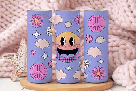 Retro 20oz Tumbler Wrap Sublimation DesignSVG 