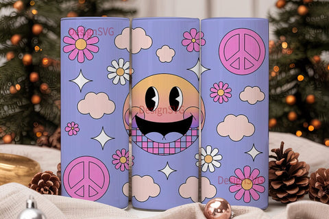 Retro 20oz Tumbler Wrap Sublimation DesignSVG 
