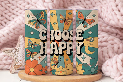 Retro 70s Tumbler Wrap Sublimation DesignSVG 
