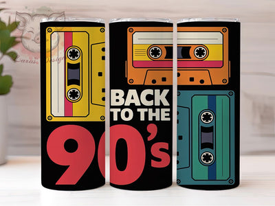 Retro 90’s Music 20oz Tumbler, Retro 90’s Wrap, Nostalgic Music Sublimation Design, Vintage Music Lover Quote, 20oz Tumbler Wrap, Sublimation Design PNG, Music Gift Sublimation Lara' s Designs 