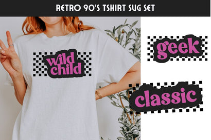 Retro 90s Tshirt SVG Set SVG So Fontsy Design Shop 