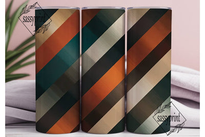 Retro Abstract Stripes 20oz Tumbler Wrap Sublimation sassyprint 