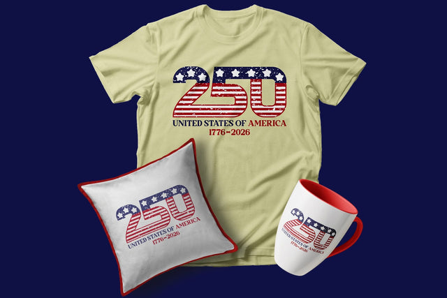Retro America 250th Anniversary, USA 250th, 4th of July Sublimation Sublimation zafrans studio 