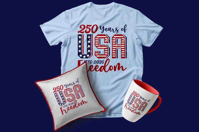Retro America 250th Anniversary, USA 250th, 4th of July Sublimation SVG zafrans studio 