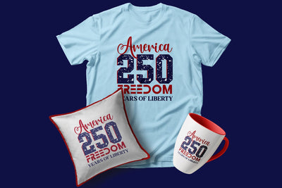 Retro America 250th Anniversary, USA 250th, 4th of July Sublimation SVG zafrans studio 